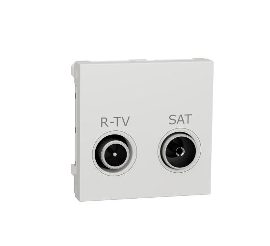 Розетка RADIO-TV/SAT 2 модулна бял New Unica NU345618 main image