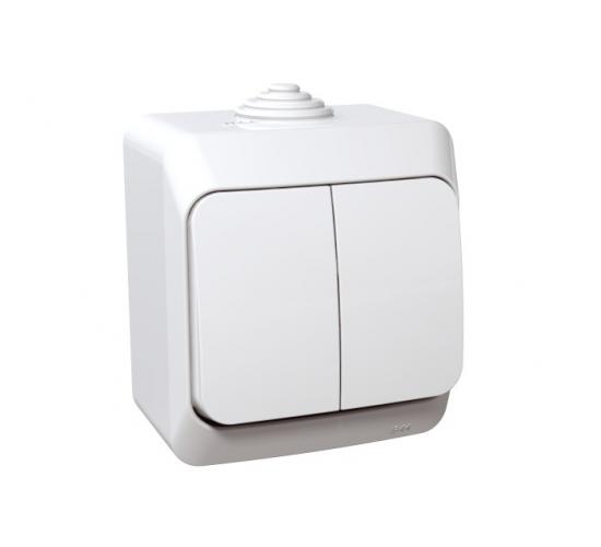 Ключ двоен схема 5 открит монтаж бял WDE 000550 main image