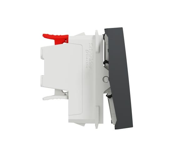 Кръстат ключ 10 А 2 модулen антрацит NEW UNICA NU320554 main image