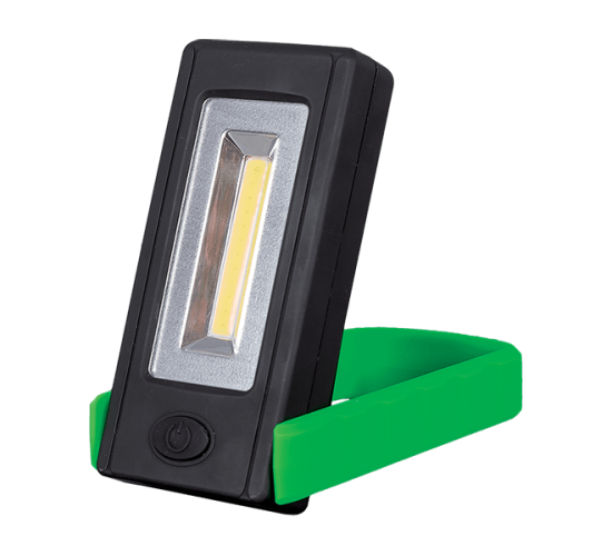 ФЕНЕР E-5542 С ВЪРТЯЩА СТОЙКА 3W COB ЗЕЛЕН main image