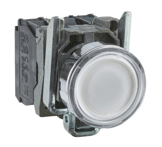 Светещ бутон 1NO+1NC бял main image