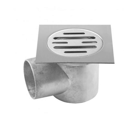 Сифон рогов &Oslash;50 90ммх90мм неръждаема решетка main image