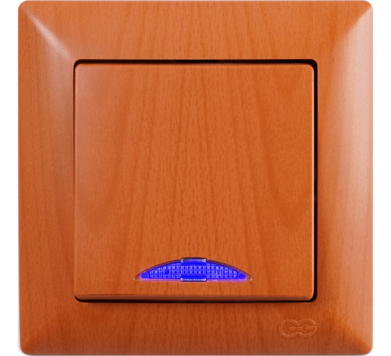 Ключ единичен светещ схема 1 Visage светъл махагон main image