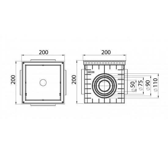 Отводнителна шахта 20смх20смх20см main image