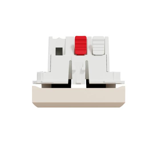 Ключ единичен 2 модулeн New Unica слонова кост NU320144 main image