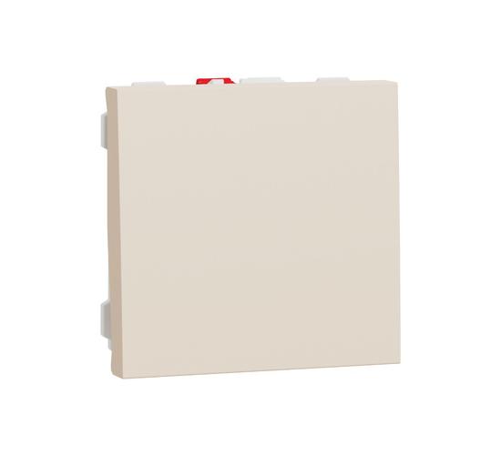 Ключ единичен 2 модулeн New Unica слонова кост NU320144 main image