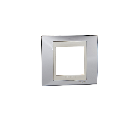 Рамка единична Unica хром/слонова кост ДО ИЗЧЕРПВАНЕ НА КОЛИЧЕСТВАТА main image