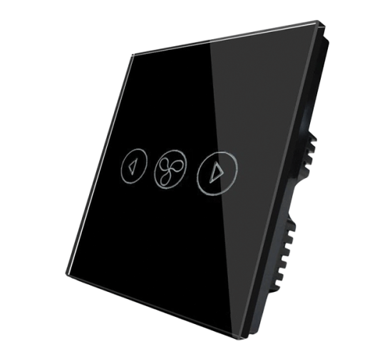 WI-FI SMART TOUCH EU КЛЮЧ ЗА ВЕНТИЛАТОР ЧЕРЕН main image