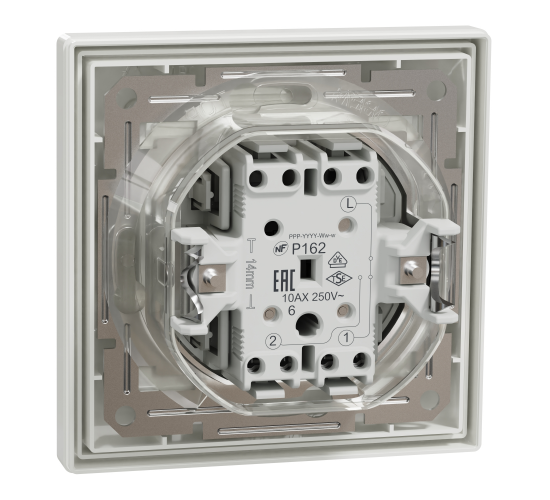 Девиаторен ключ 10AX безвинтов монтаж IP44 бял EPH0400421 main image