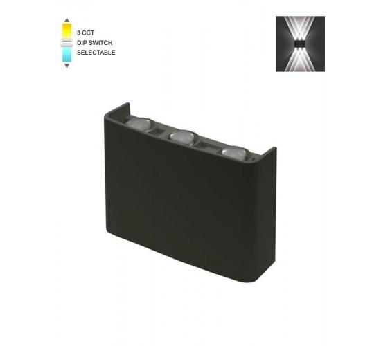 Фасаден Аплик 6W-CCT IP65 черен main image