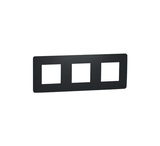 Тройна рамка Unica Studio антрацит NU200654 main image
