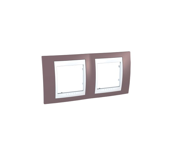 Рамка двойна Unica Plus бледоморав/бял  ДО ИЗЧЕРПВАНЕ НА КОЛИЧЕСТВАТА main image