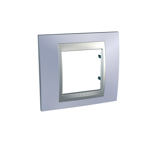 Рамка единична Unica Top аквамарин/алуминий main image