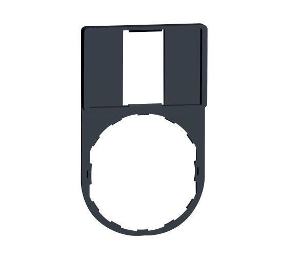 Държач на легенда 30х50, с празна легенда 18х27 с черен фон main image