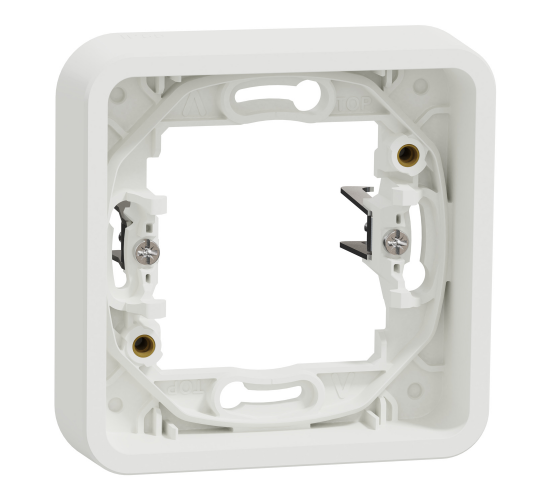 Mureva рамка единична за скрит монтаж бяла MUR39108 main image