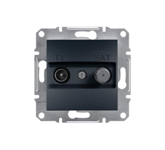 Розетка TV+SAT Asfora антрацит EPH3400171 main image