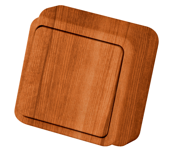 ключ гюнсан единичен открит монтаж светъл махагон main image