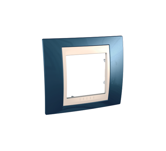 Рамка единична Unica ледено синя/слонова кост ДО ИЗЧЕРПВАНЕ НА КОЛИЧЕСТВАТА main image