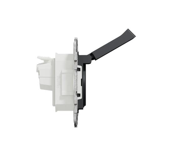 Контакт шуко IP44 детска защита антрацит NEW UNICA NU508254 main image