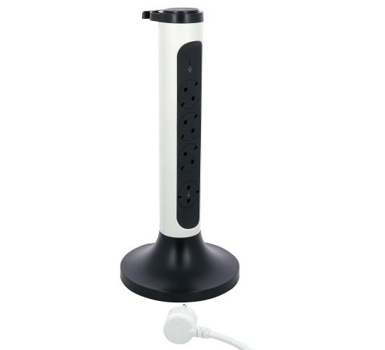 Разклонител 4 гнезда със защита от пренапрежение 2метра кабел тип кула 694505 main image