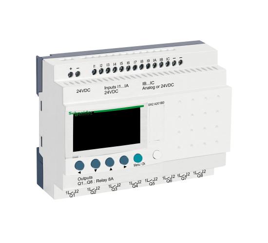 Компактен логически модул 20входа/20 изхода SR2A201BD 10 I/O  24V DC-конт main image
