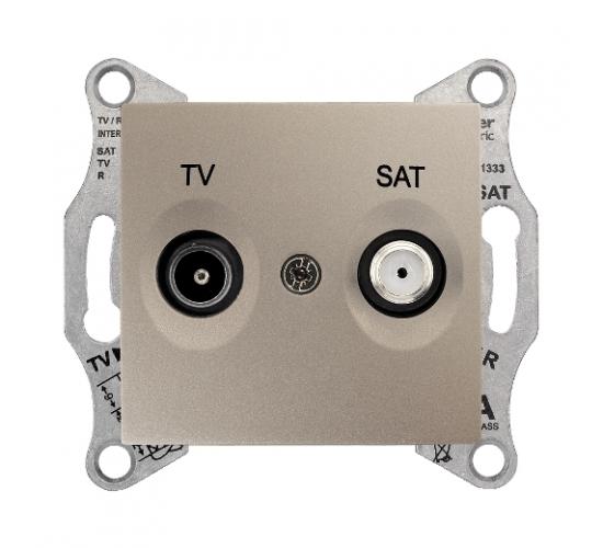 TV/SAT розетка без рамка Sedna титаний  OLD SERIES main image
