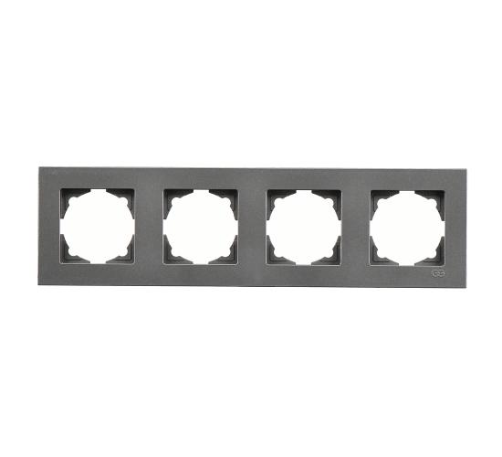 Рамка Егона четворна тъмно сива main image
