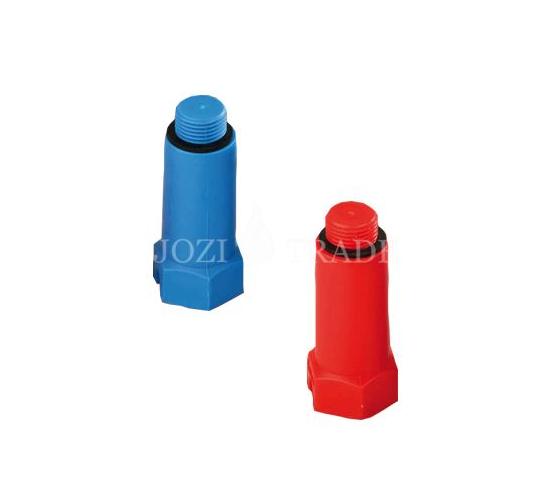 Полипропиленова тапа с резба ф20 червена main image