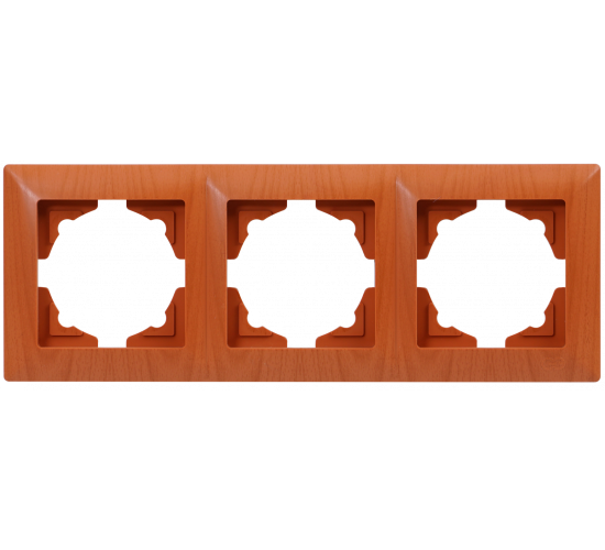 Рамка тройна Visage светъл махагон main image