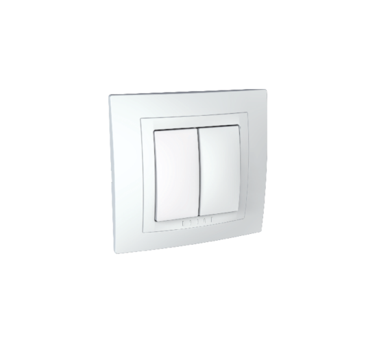 Ключ сериен схема 5 10A 250VAC Unica бял ДО ИЗЧЕРПВАНЕ НА КОЛИЧЕСТВАТА main image