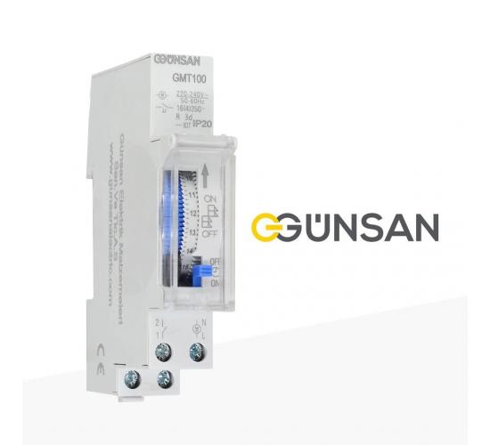 Часовник 16A с батерия за DIN шина GUNSAN main image