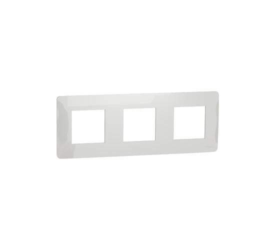 Тройна рамка Unica Studio бялo NU200618 main image