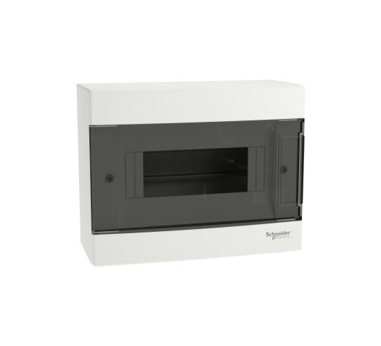 Модулно табло Easy9 EU открит монтаж 1х8 модула 2 клеми земя/нула опушена врата main image