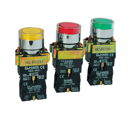 Бутон светещ EL2-BW 3671 230V 1НО IP20 син main image