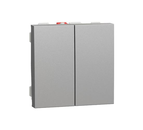 Сериен ключ 10А 2 модулен алуминий2 NU321130 main image