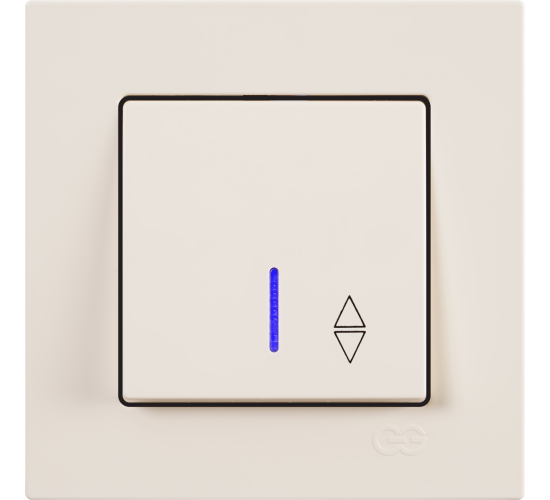 Ключ девиатор светещ схема 6 Eqona крем main image