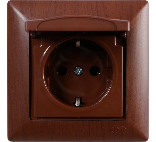 Контакт с капак Visage тъмен махагон main image