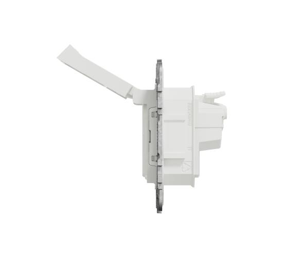 Контакт шуко IP44 детска защита бял NEW UNICA NU508218 main image