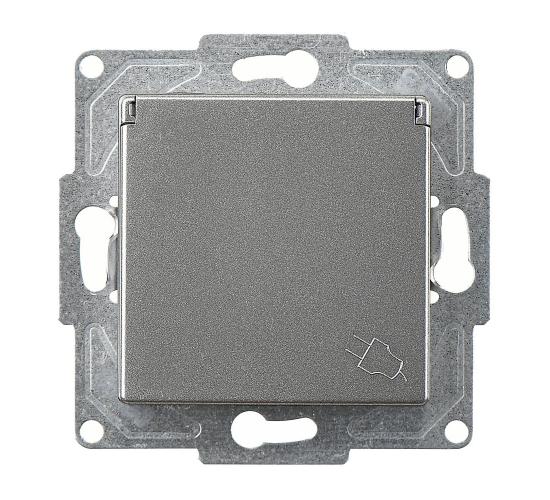 Контакт Егона с капак тъмно сив механизъм main image