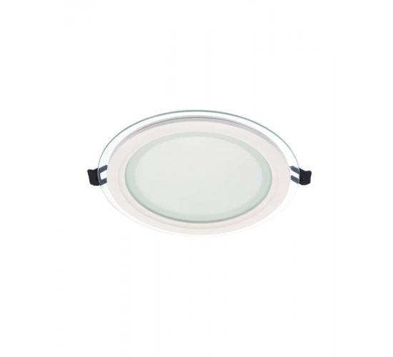 LED панел кръг 12W LENA-RG 3000K СТЪКЛО main image