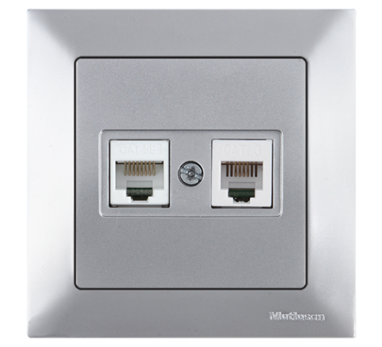 Контакт за телефон + компютър Mutlusan Candela сив main image