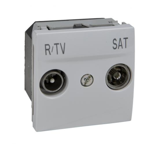 Механизъм TV/R/SAT розетка Unica 1dB бяла main image