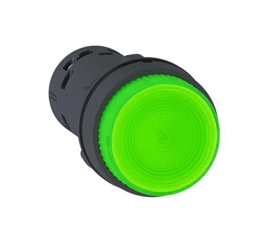 Светещ бутон със задържане -1NO с вграден LED зелен 1NO 24V AC main image