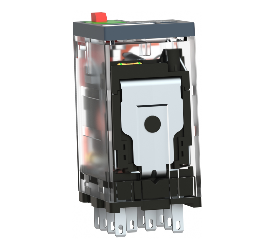 Миниатюрно реле с основа Harmony 6A 4CO с LED заключващ се тест бутон 230V AC RXM4AB2P7 main image