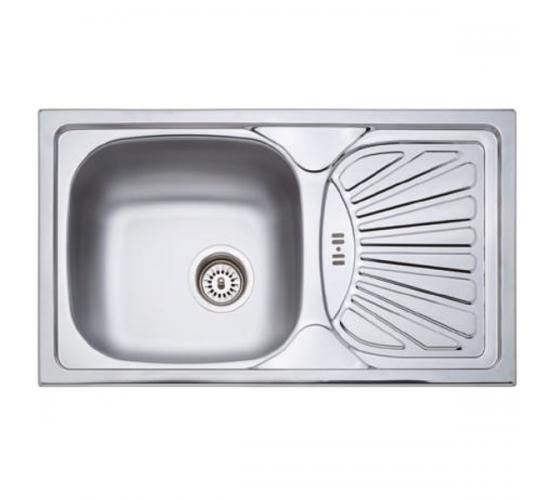 Мивка 760x435x160 мм с един отвор за смесител - Модел: DE 102-06 main image