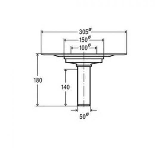 Сифон подов ф 50 100ммх100мм Viega main image