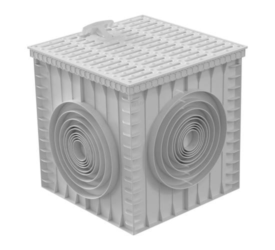 Шахта отводнителна 30х30х30 с решетъчен капак main image