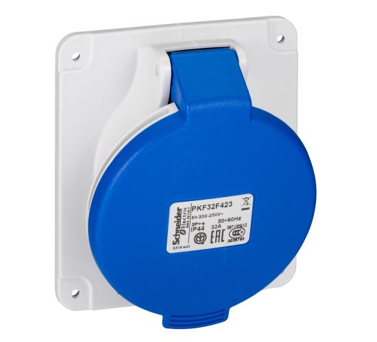 Индустриален контакт за табло 32A 2P+E 200-250V IP44 main image