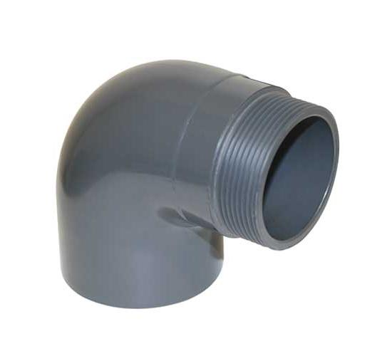 ПВЦ Коляно редуктивно с външна резба ф63 х50 2"  main image