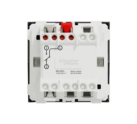 Девиаторен ключ 10 А 2 модулен антрацит NEW UNICA  NU320354 main image